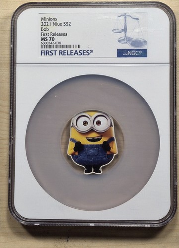 2021 niue minions bob - $2, oz