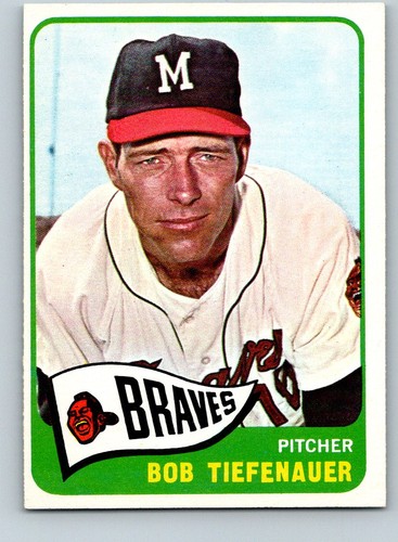 1965 topps bob tiefenauer - bob,